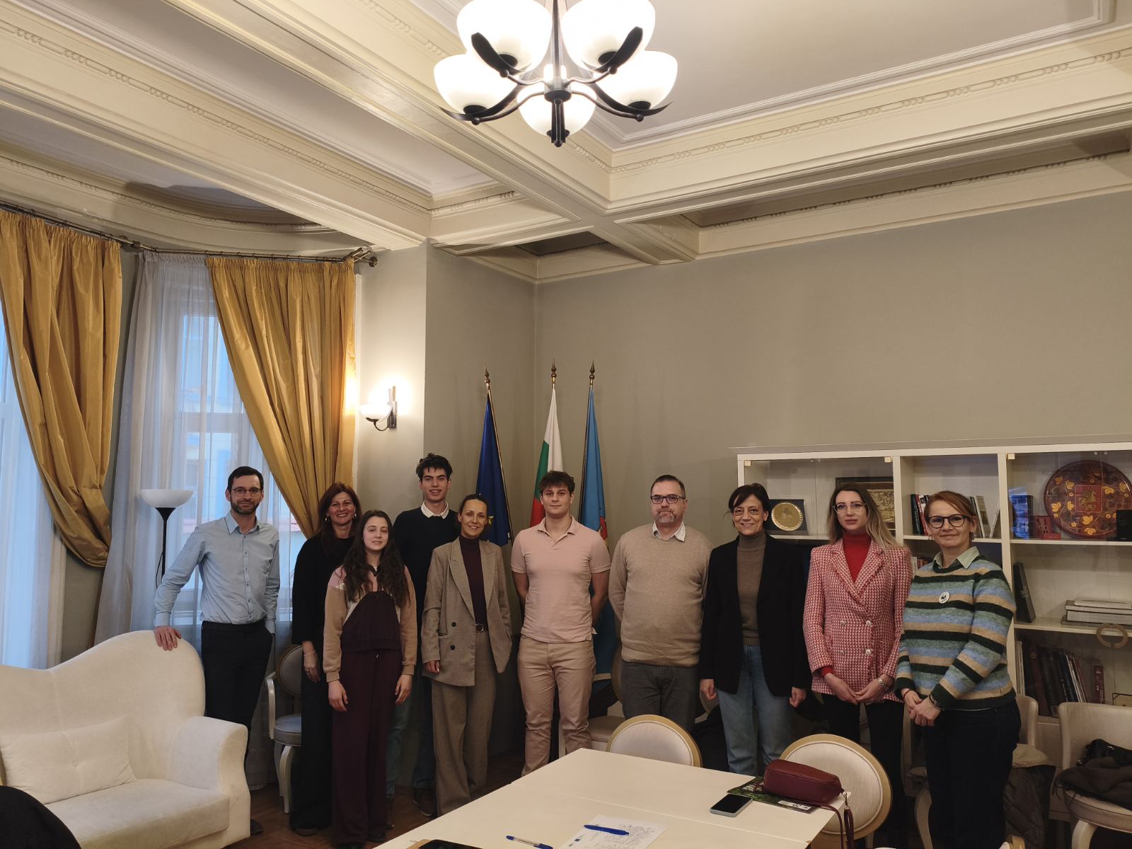 Presentation with Italian guests